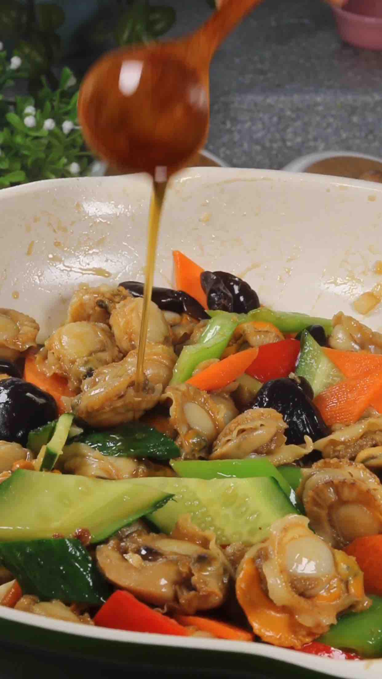 香辣扇貝的做法-咸鮮味炒菜譜