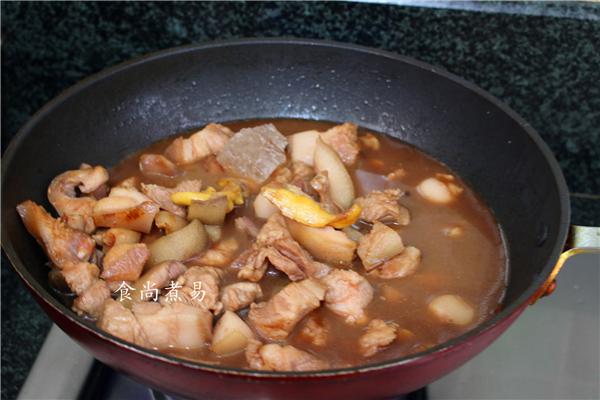 紅燒豬頭肉的做法-家常味燒菜譜