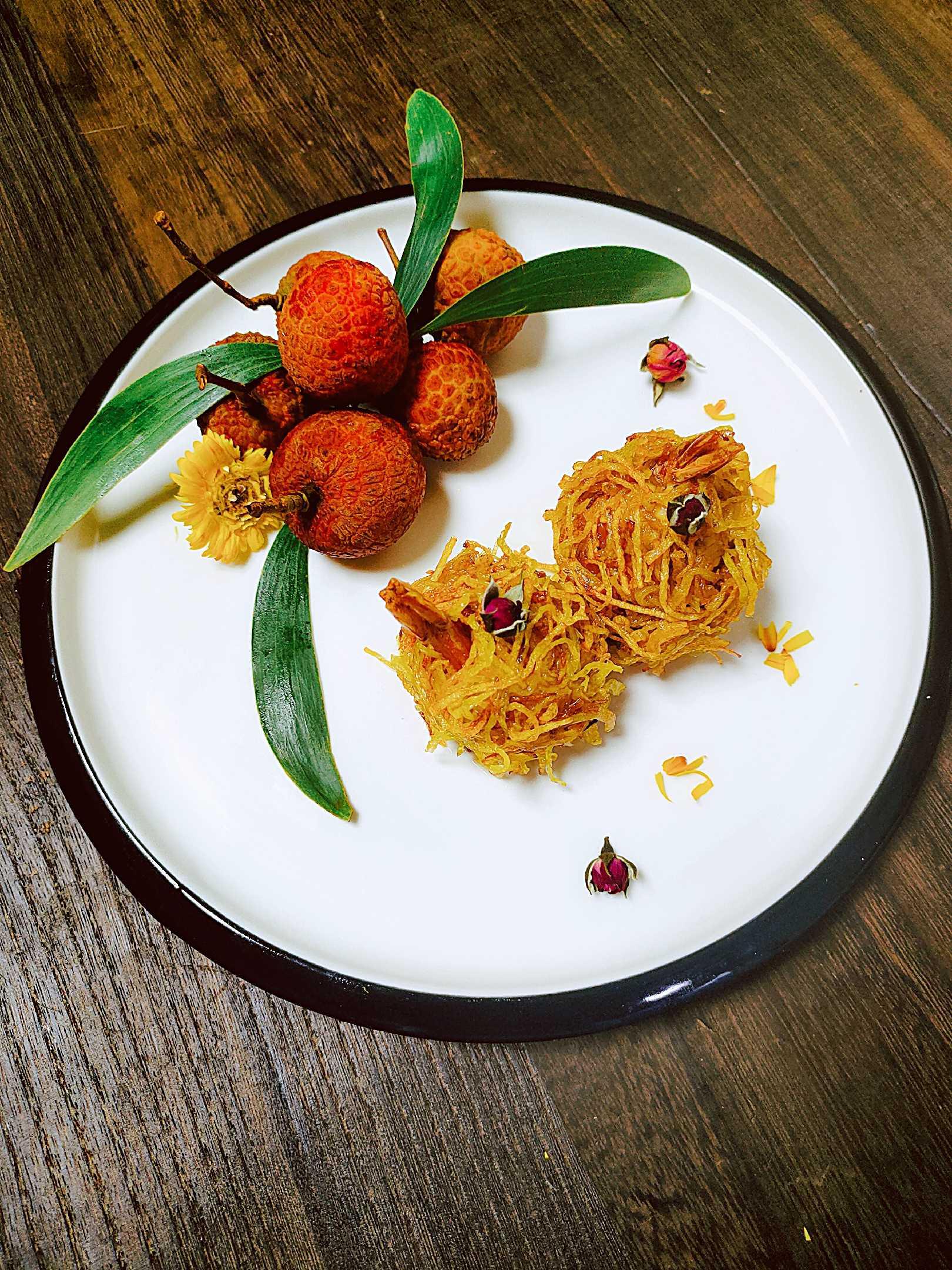 荔枝蝦球的做法-芥末味炸菜譜