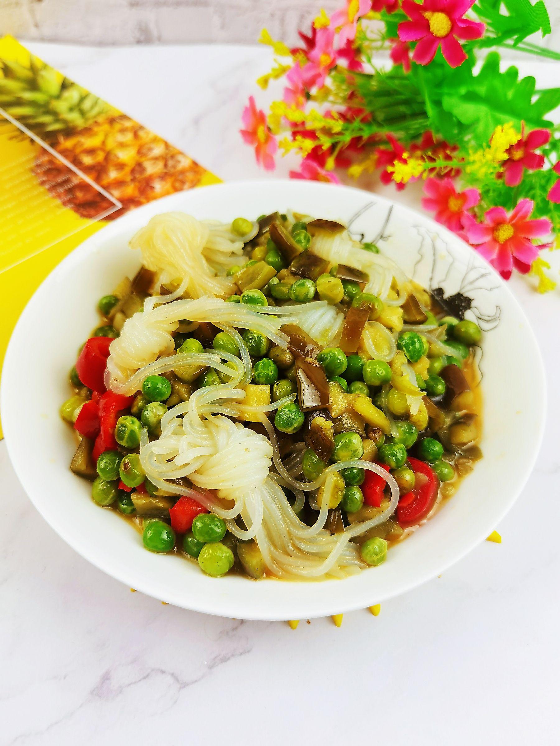 青豆炒茄丁的做法-咸鮮味炒菜譜