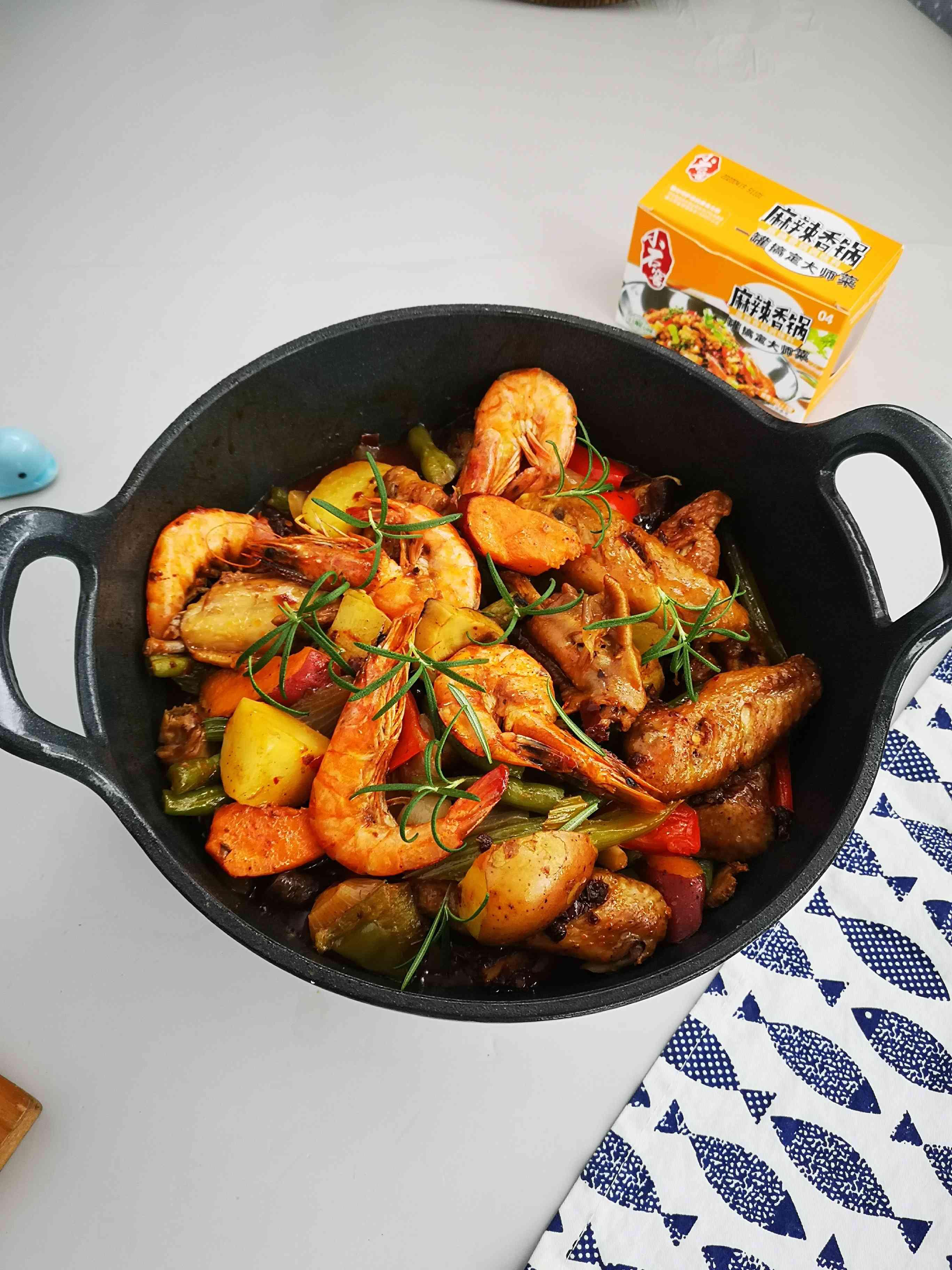 巨好吃，自制燜鍋，秒殺黃記煌的做法-香辣味燜菜譜