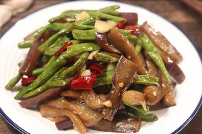 茄子燒豇豆的做法-家常味炒菜譜