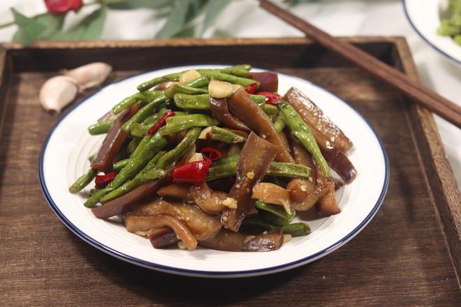 茄子燒豇豆的做法-家常味炒菜譜
