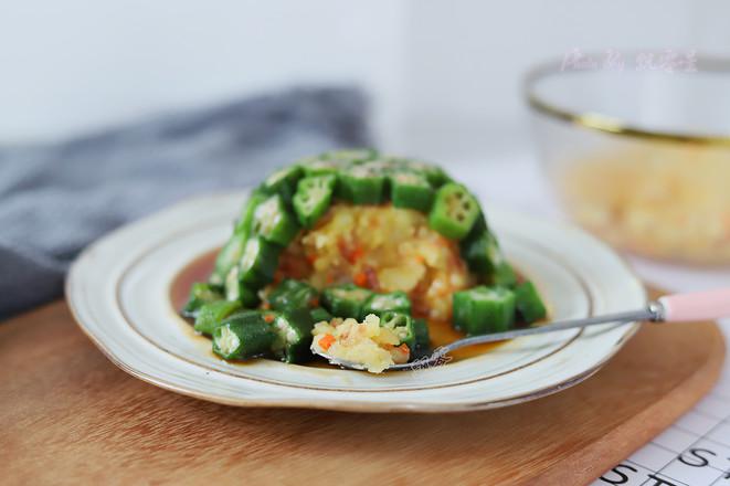 秋葵土豆泥的做法-家常味蒸菜譜