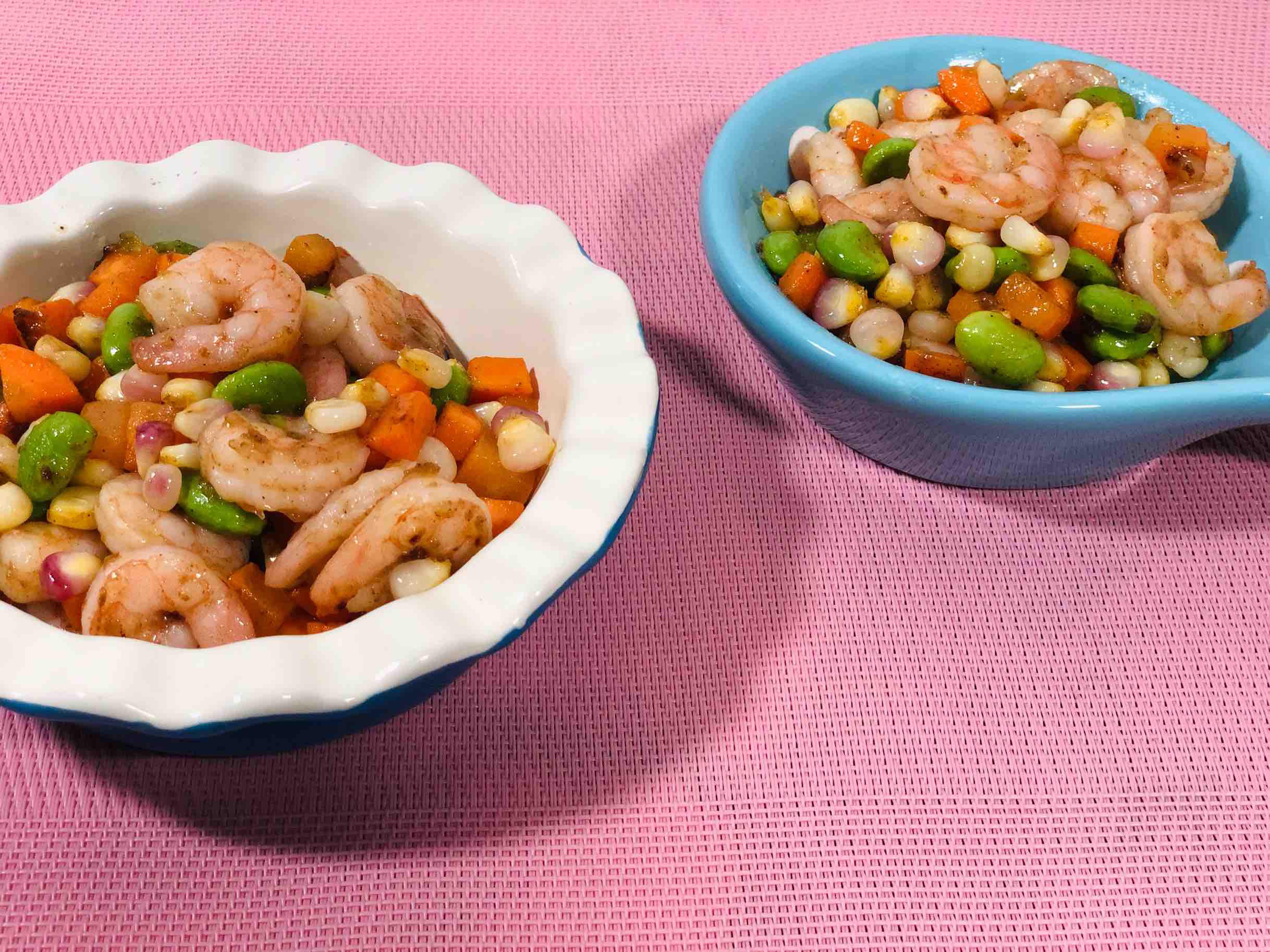 彩蔬蝦仁的做法-咸鮮味炒菜譜