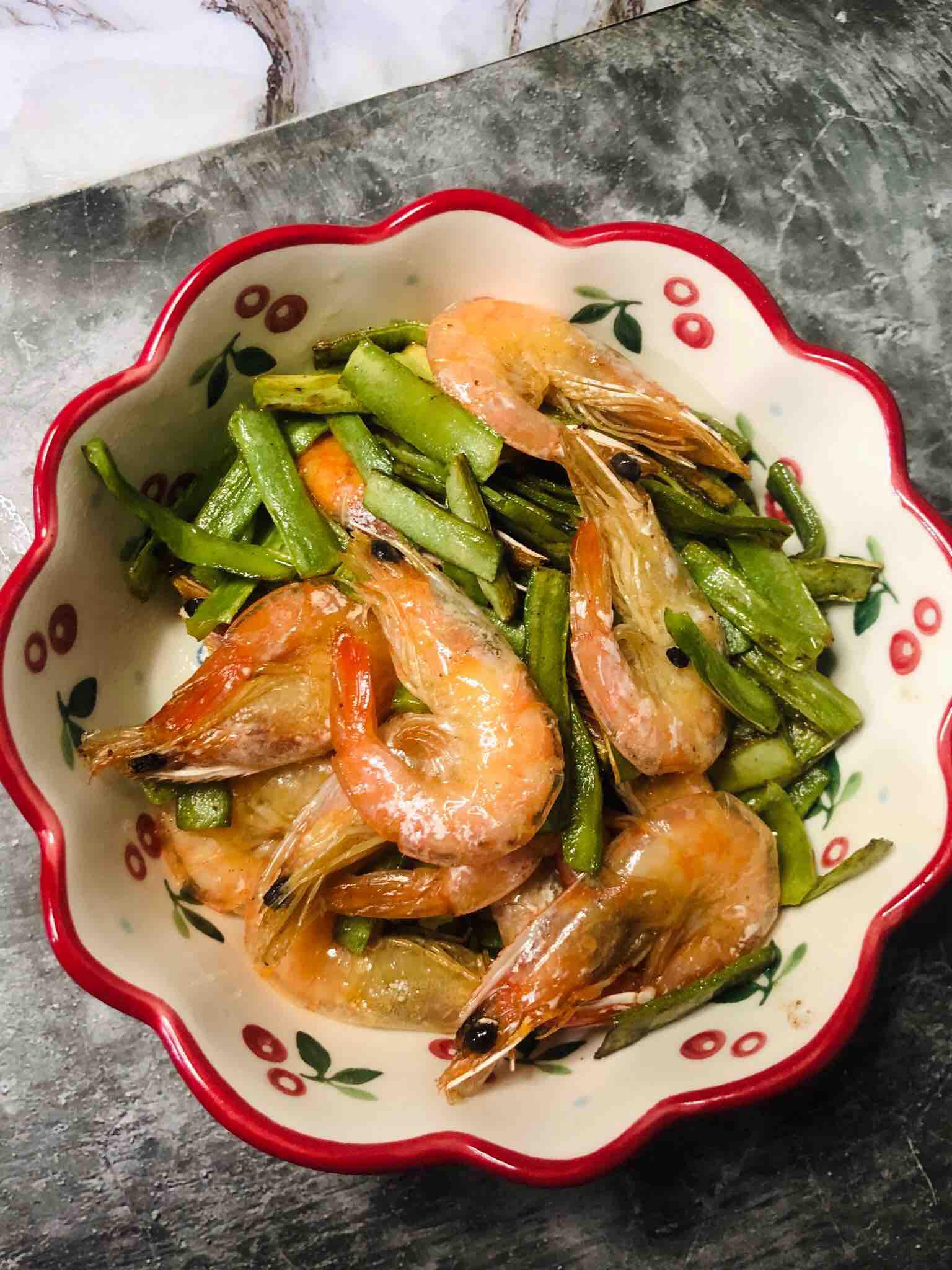 清炒貢菜紅蝦的做法-家常味炒菜譜