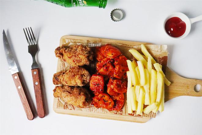 炸雞套餐的做法-家常味炸菜譜