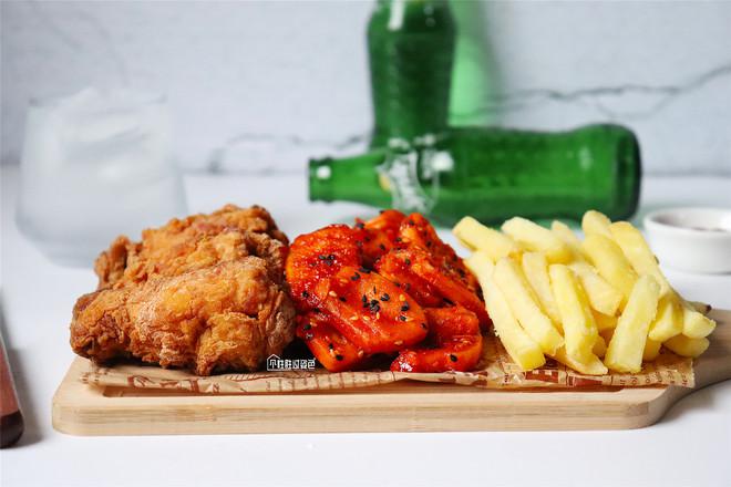 炸雞套餐的做法-家常味炸菜譜
