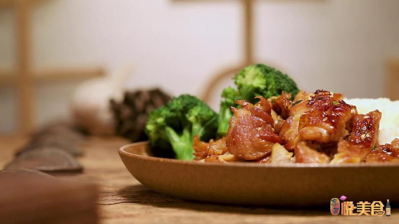 照燒雞腿飯的做法-甜味煎菜譜