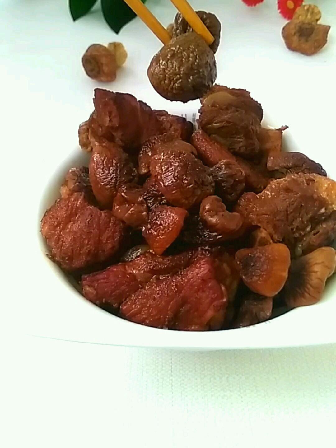 松茸蘑燒排骨的做法-咸鮮味燒菜譜