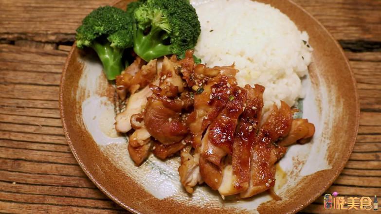 照燒雞腿飯的做法-甜味煎菜譜