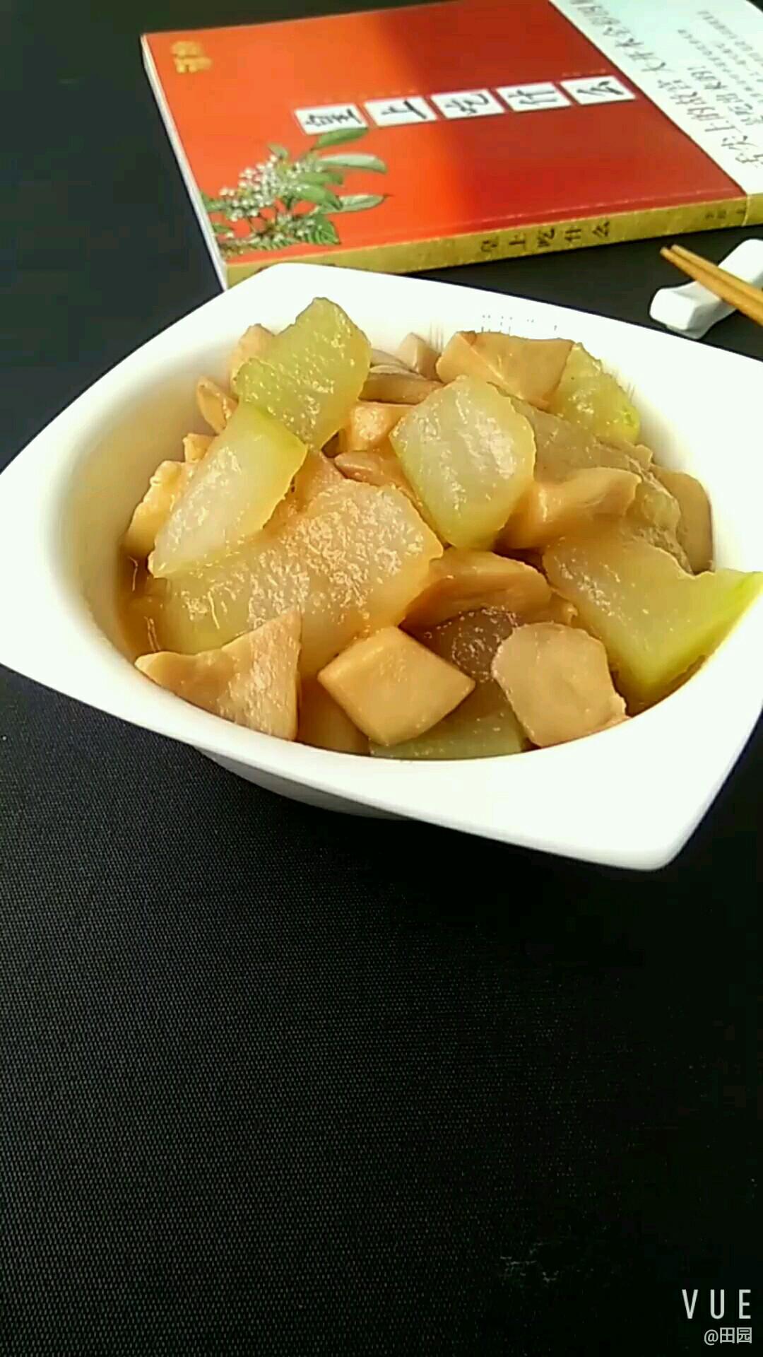 紅燒冬瓜杏鮑菇的做法-咸鮮味燒菜譜