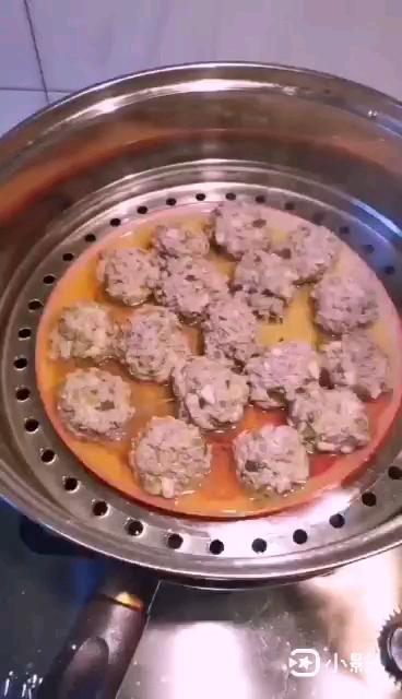 清蒸肉丸子的做法-家常味蒸菜譜