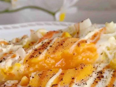 蟹柳包菜窩蛋的做法-家常味煎菜譜