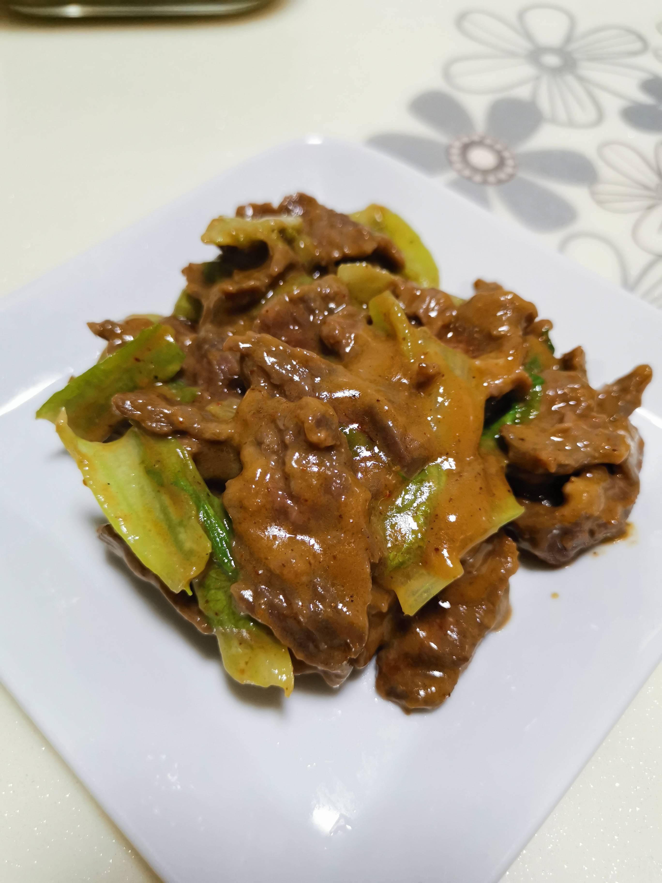 沙茶牛肉的做法-家常味炒菜譜