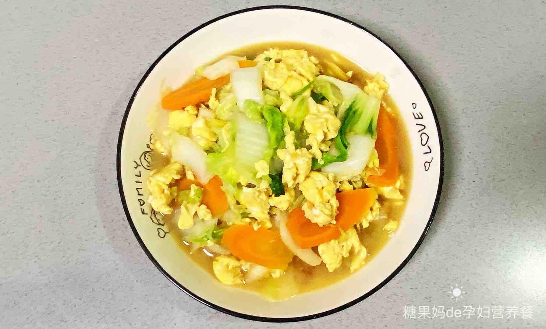 孕婦食譜小白菜炒雞蛋，清新不油膩，營養成分又身心健康～的作法-家常味燒菜譜