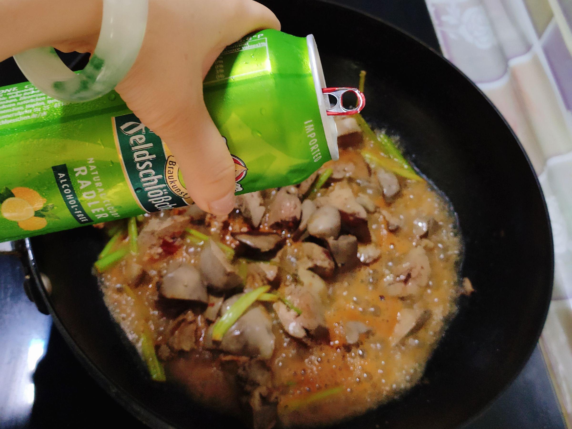 啤酒燒雞肝的做法-豆瓣味燒菜譜