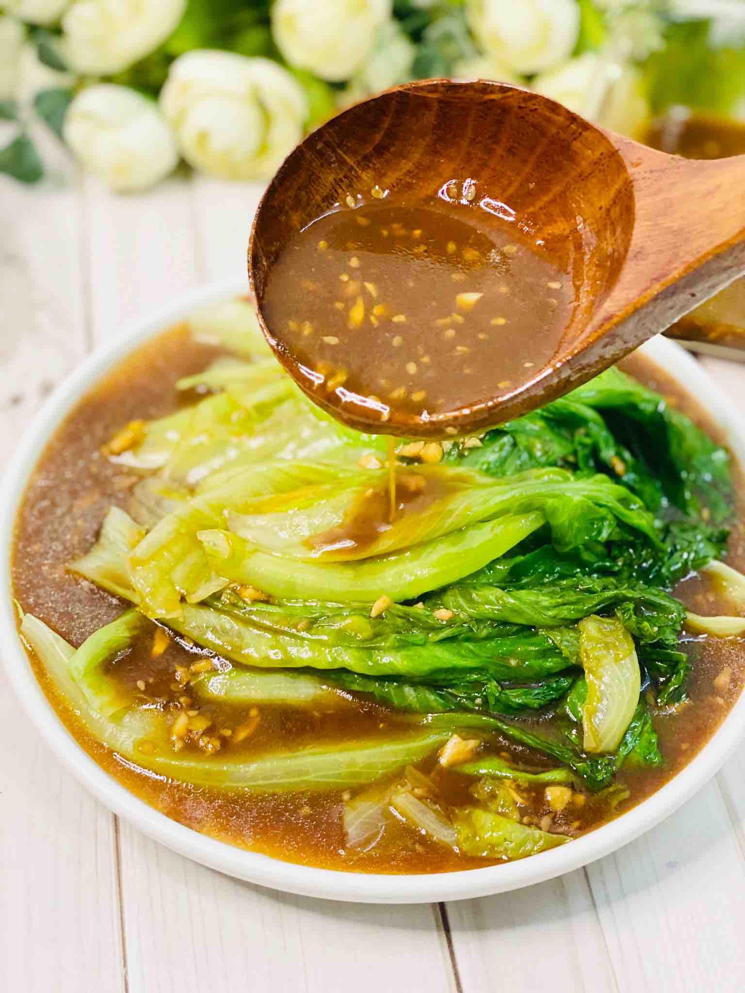 一分鐘快手萬能醬汁淋生菜的做法-家常味煮菜譜