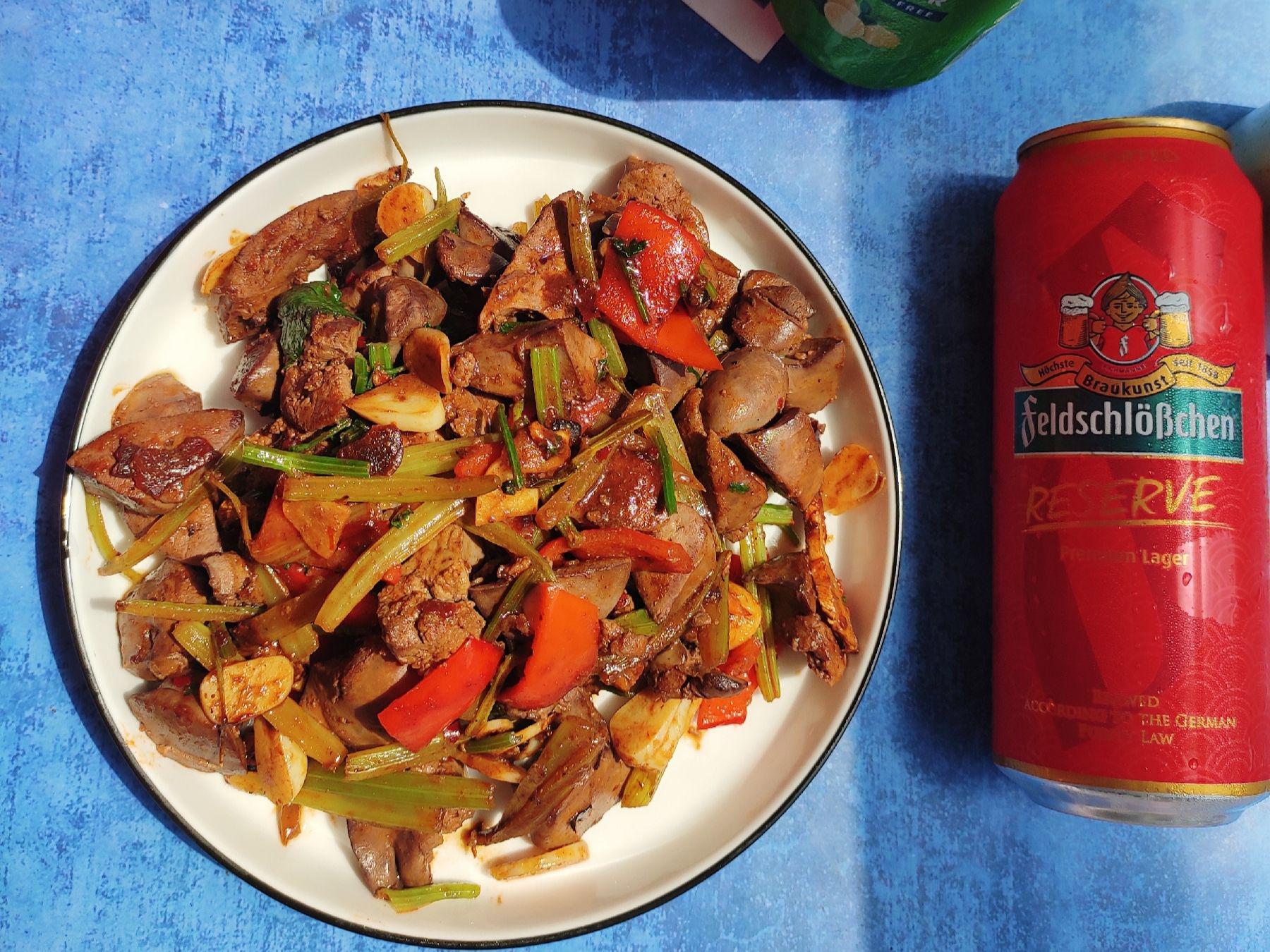 啤酒燒雞肝的做法-豆瓣味燒菜譜