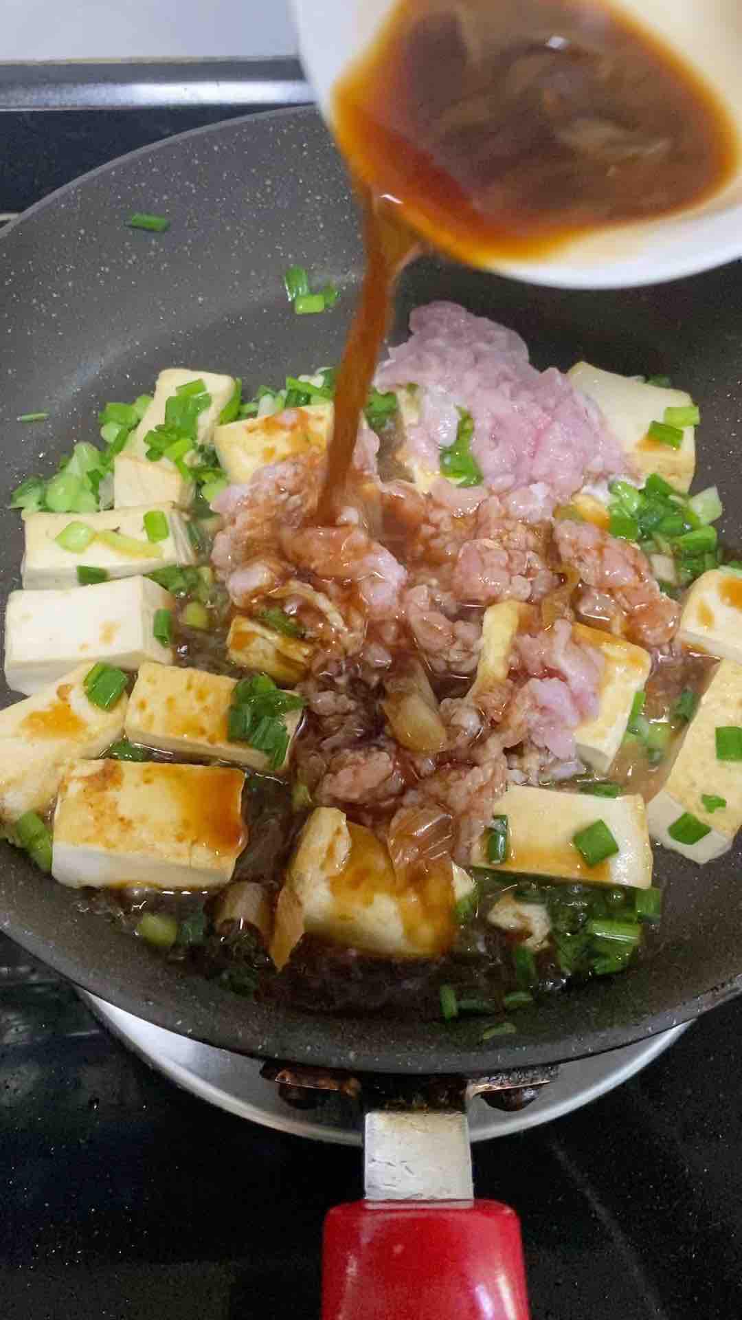 紅燒豆腐燜肉沫的做法-家常味燜菜譜