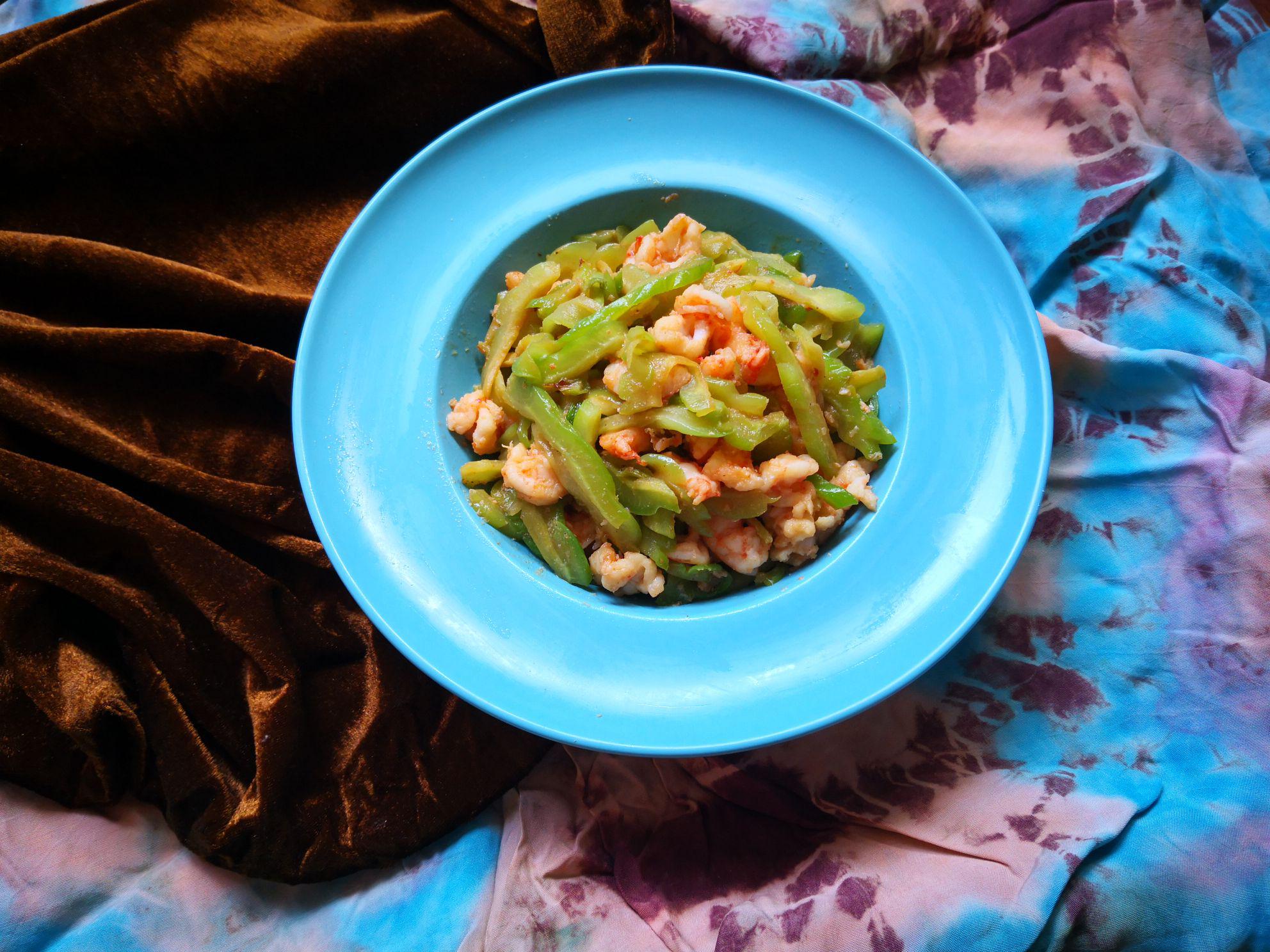 苦瓜炒蝦仁的做法-家常味炒菜譜