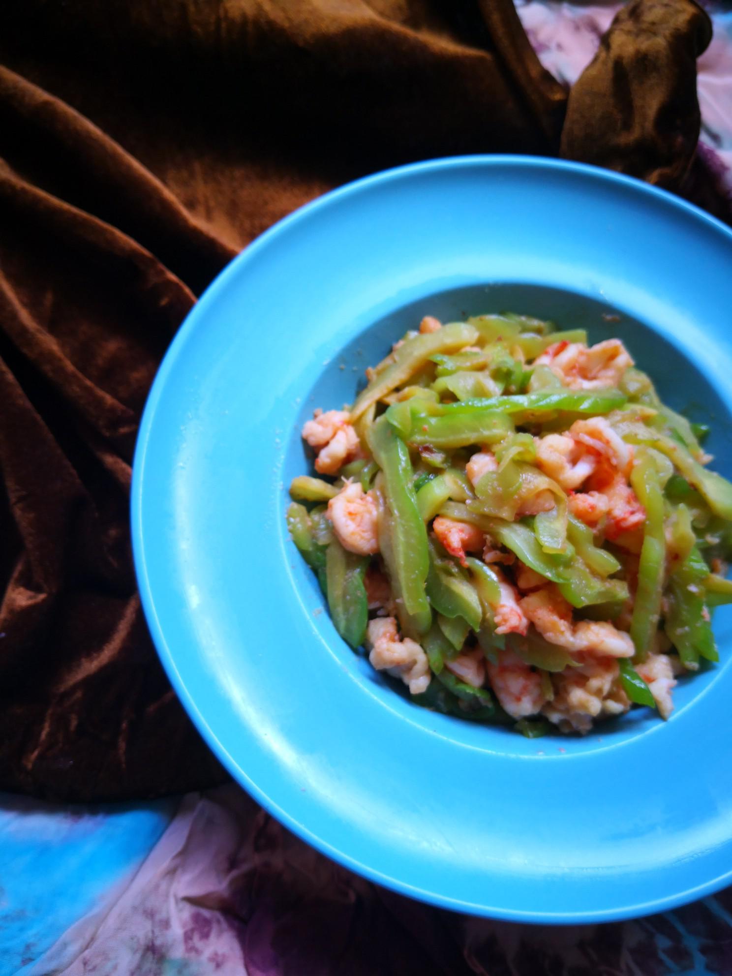 苦瓜炒蝦仁的做法-家常味炒菜譜