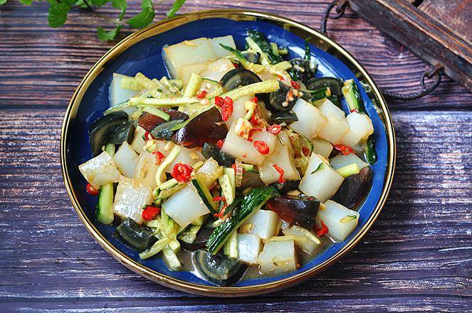 黃瓜涼粉拌皮蛋的做法-家常味拌菜譜