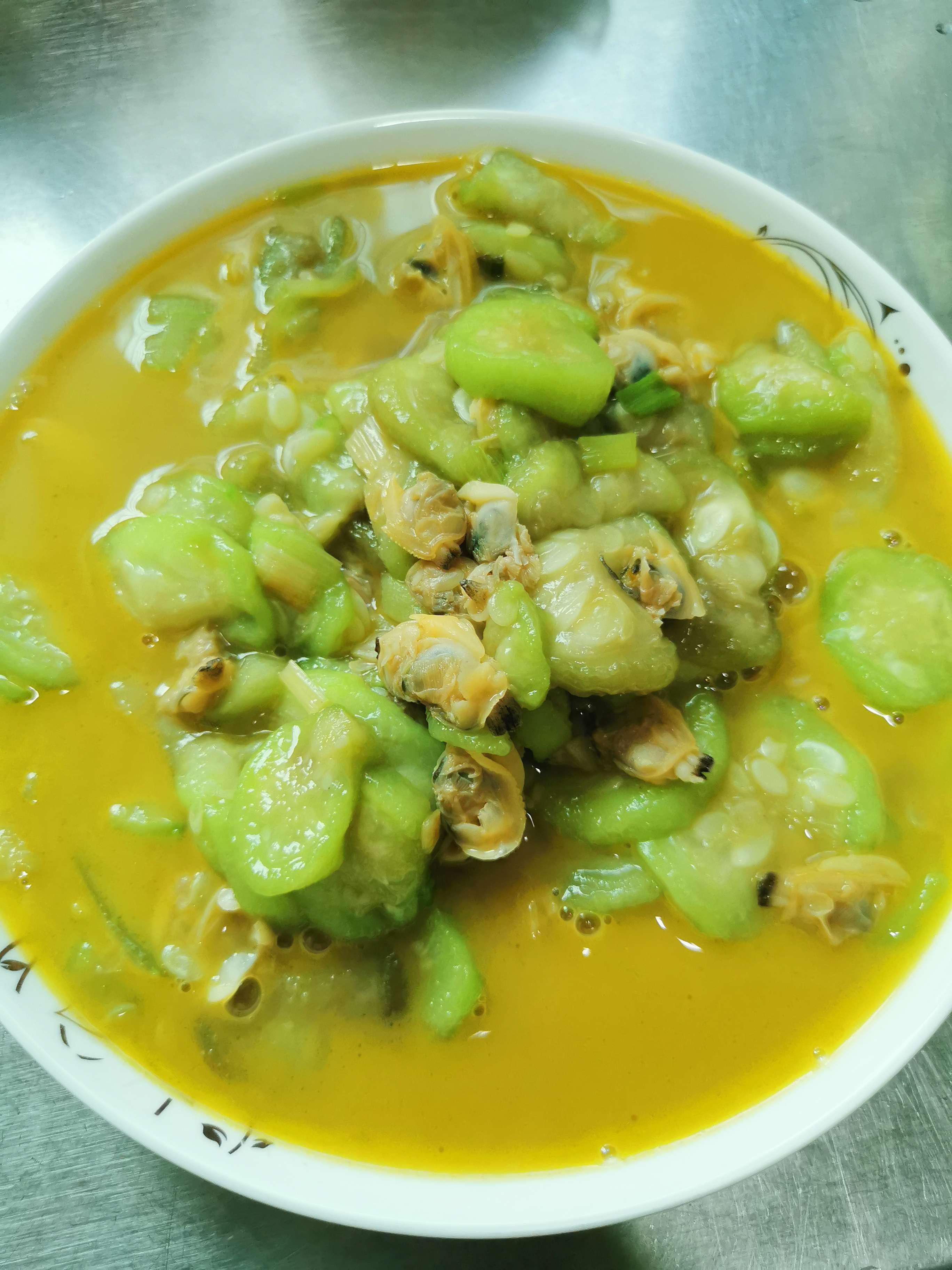 絲瓜炒蛤蜊肉的做法-家常味炒菜譜