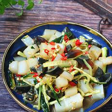 黃瓜涼粉拌皮蛋的做法-家常味拌菜譜