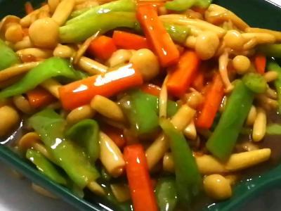 家常小炒白玉菇的做法-酸甜味燒菜譜