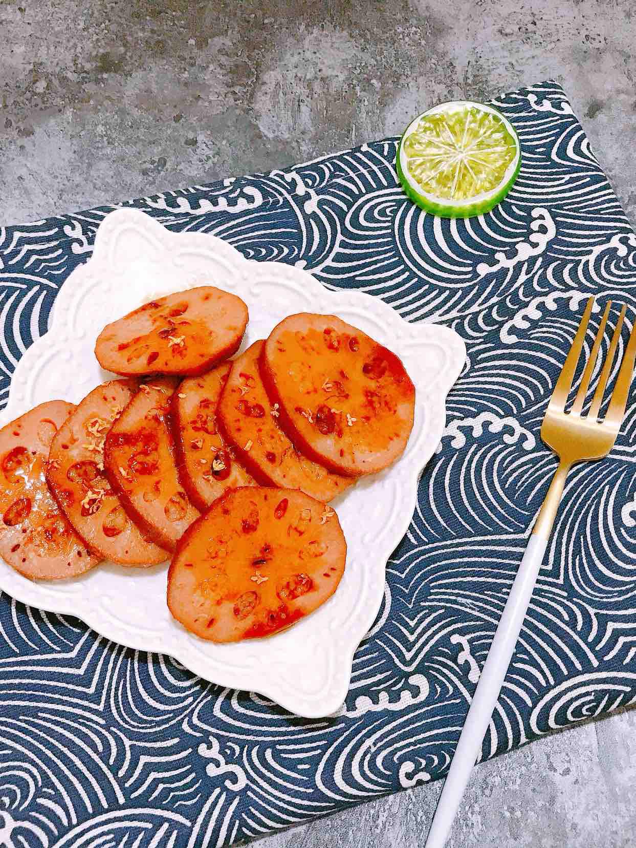 紅糖桂花糯米藕的做法-甜味煮菜譜