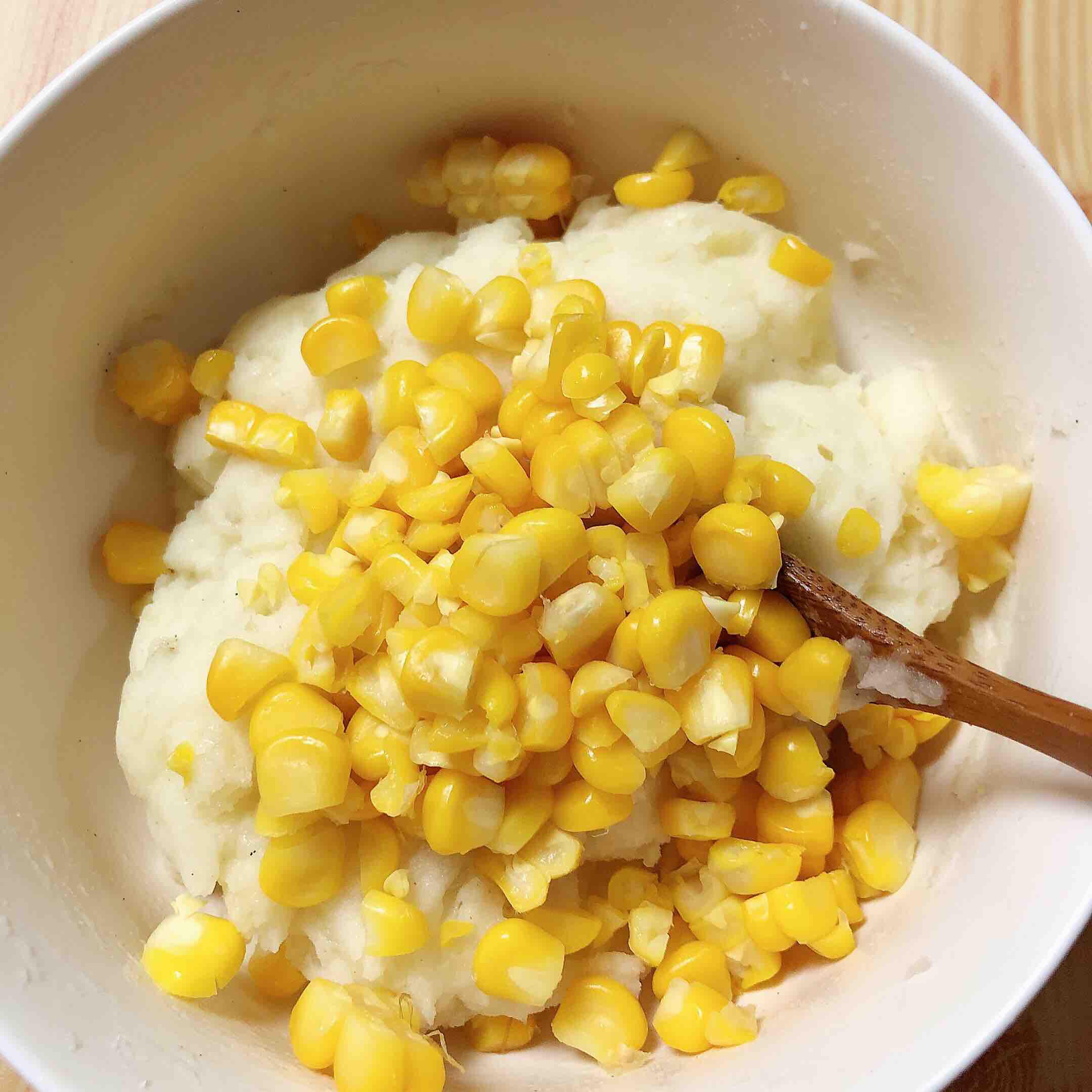 芝士焗玉米土豆泥的做法-黑椒味烤菜譜