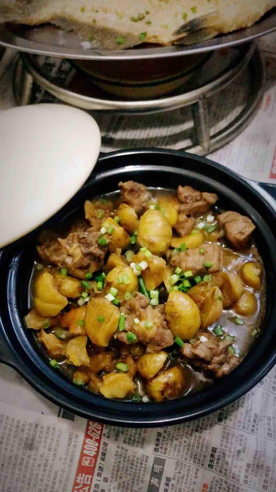 蔥香栗子雞的做法-蔥香味燒菜譜