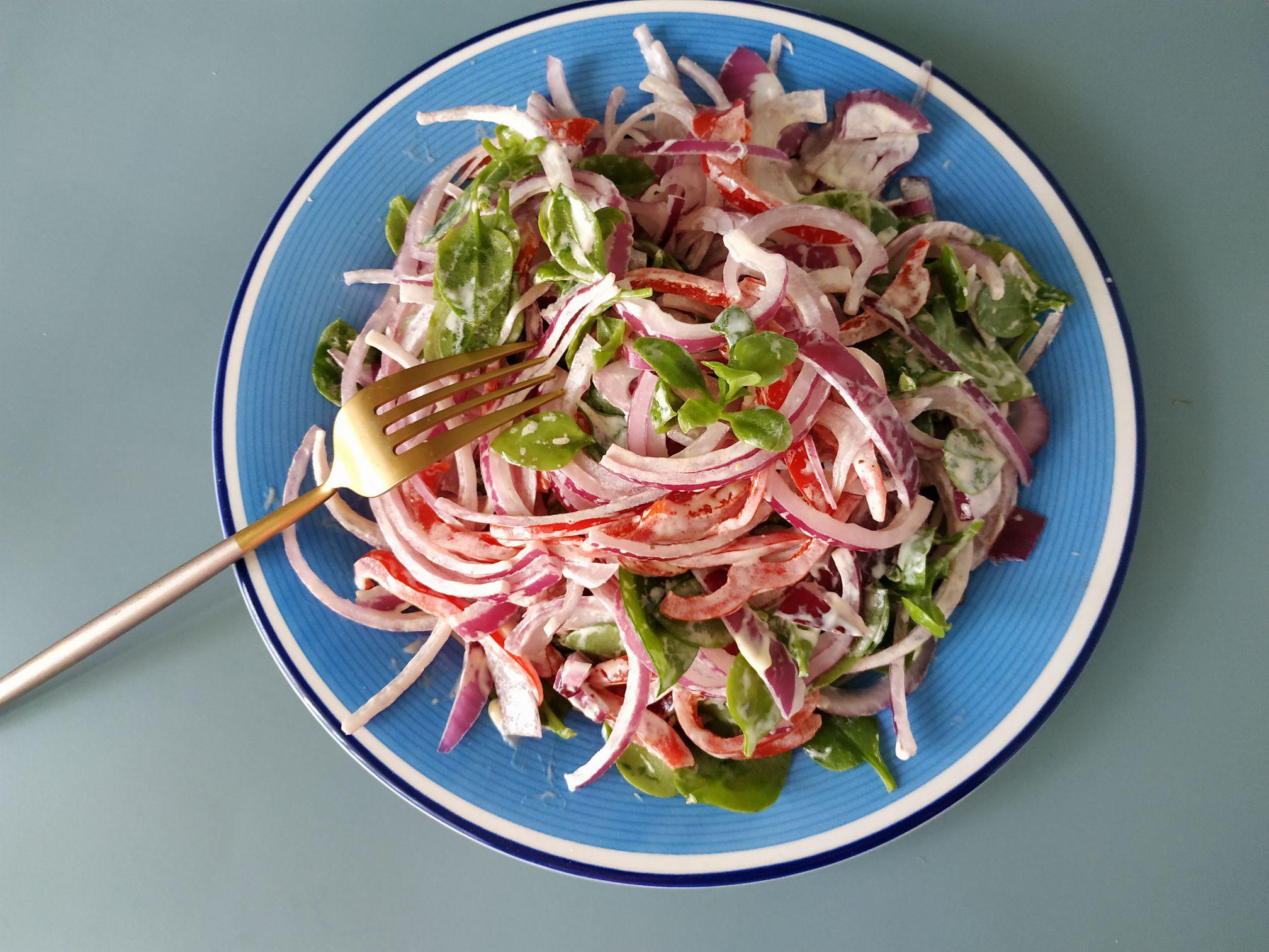 秋天多吃低脂低熱菜，拌沙拉的做法-酸甜味拌菜譜