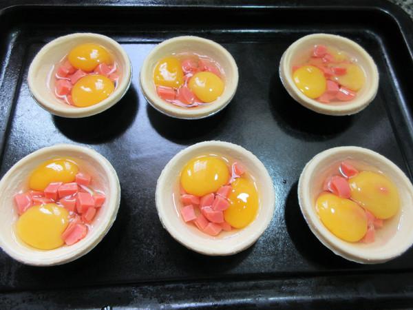 鵪鶉蛋火腿腸蛋撻的做法-家常味烘焙菜譜