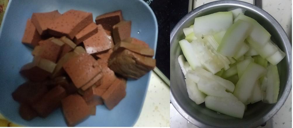 農(nóng)家葫蘆炒豬血的做法-家常味炒菜譜