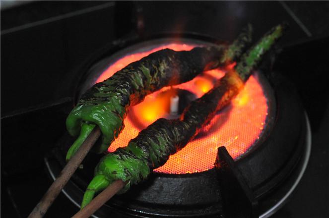 燒辣椒擂茄子的做法-香辣味蒸菜譜