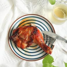 能烤掉好多油的空氣炸鍋烤雞腿，外脆里嫩的做法-咸鮮味烤菜譜