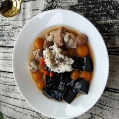 咬著吃的茶飲-桂圓藕芋涼粉的做法-甜味煮菜譜