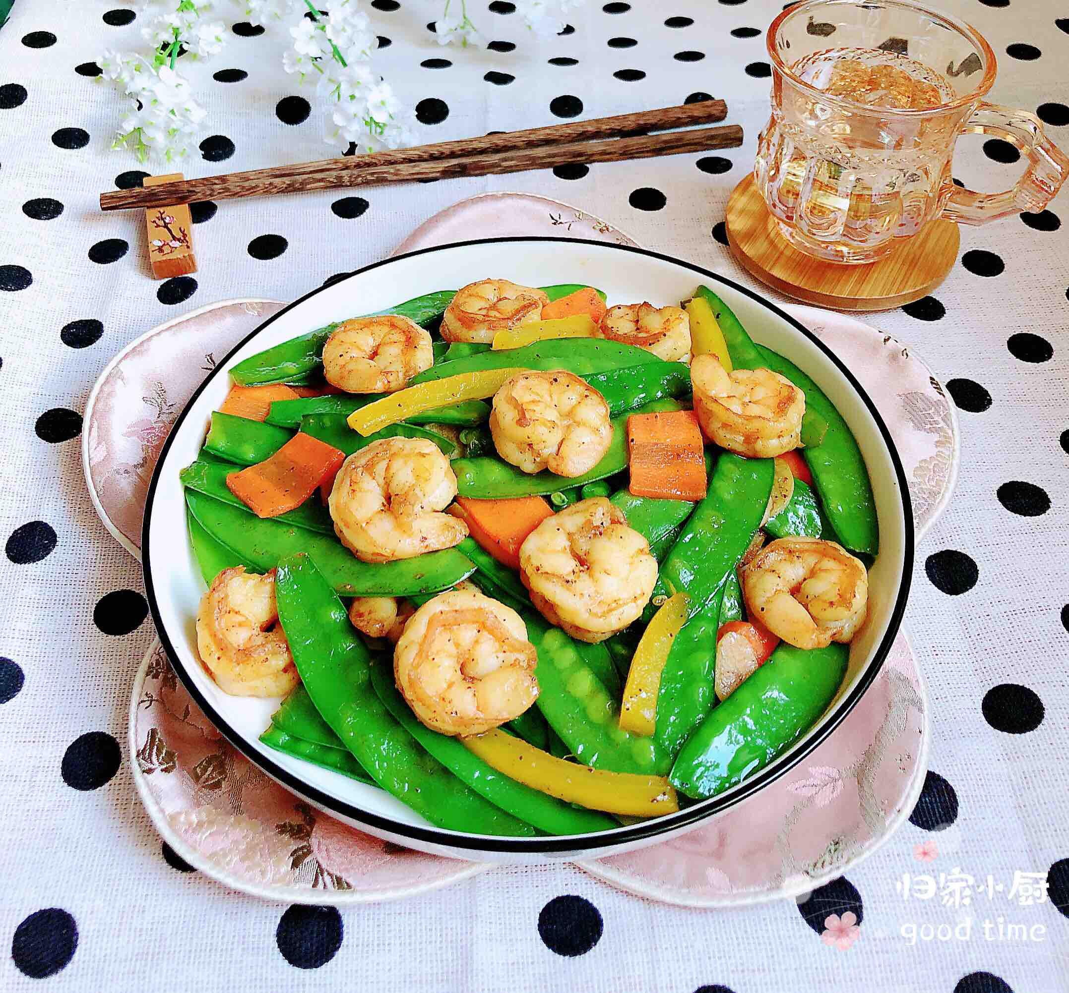 荷蘭豆炒蝦仁的做法-咸鮮味炒菜譜