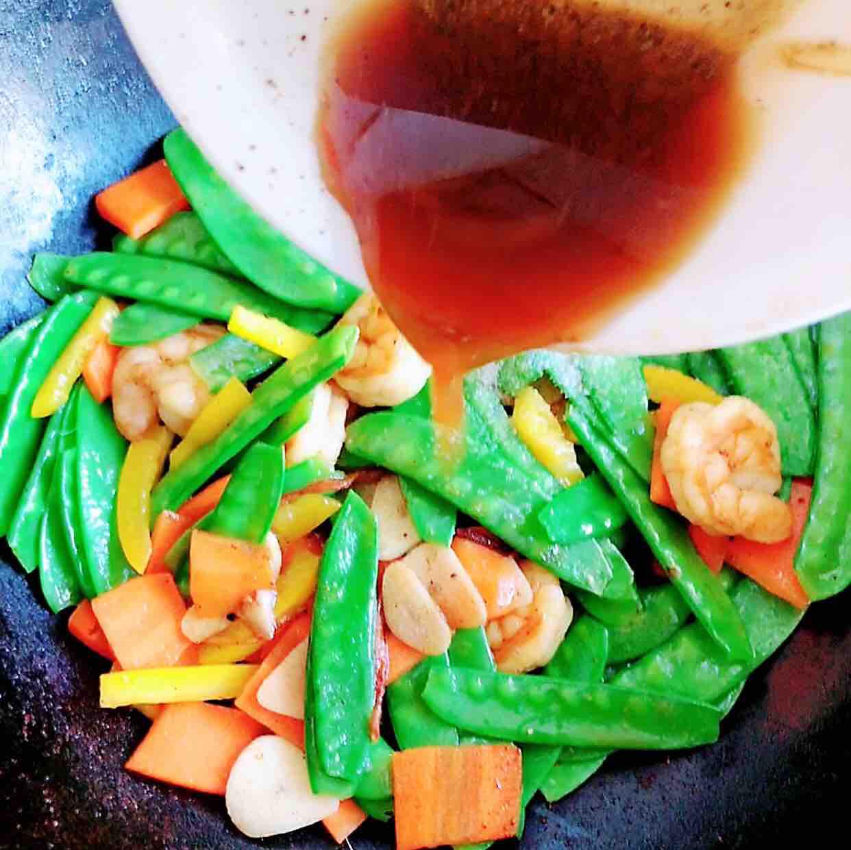 荷蘭豆炒蝦仁的做法-咸鮮味炒菜譜