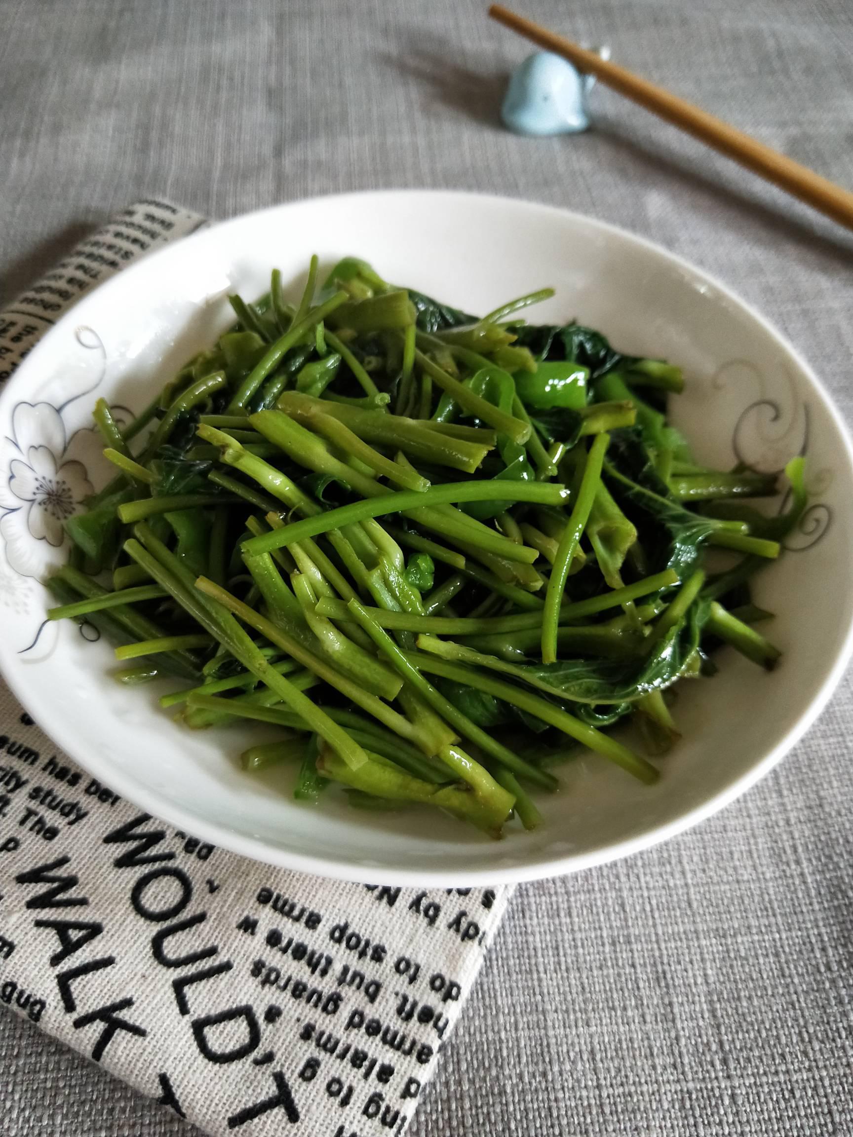 清炒空心菜的做法-家常味炒菜譜