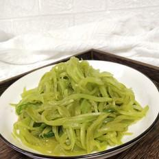 爆炒萵苣絲的作法-家常味炒菜譜