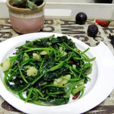 炒地瓜葉子的做法-家常味炒菜譜