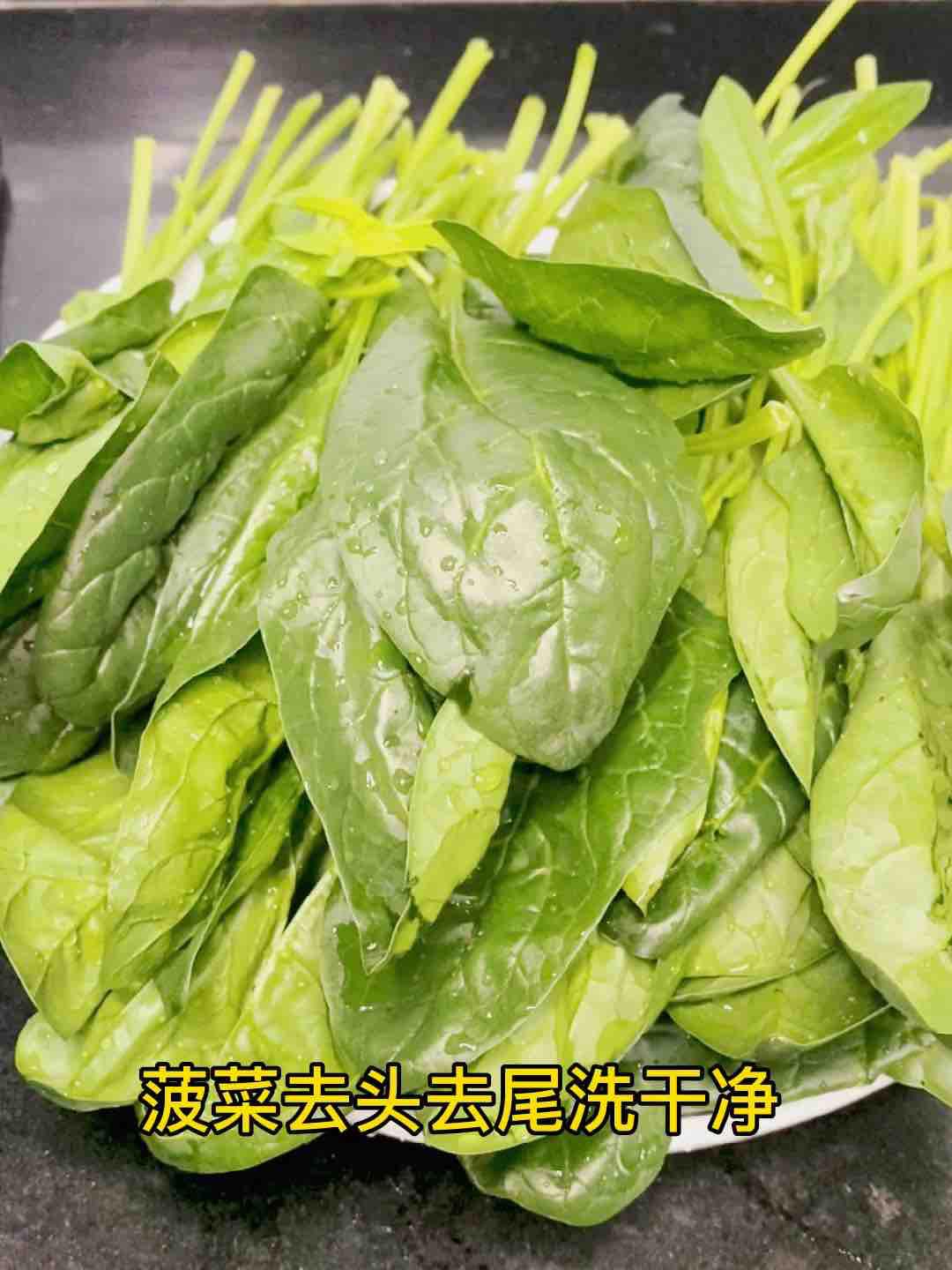 節(jié)后掉秤，吃快手拌菠菜的做法-咸鮮味煮菜譜