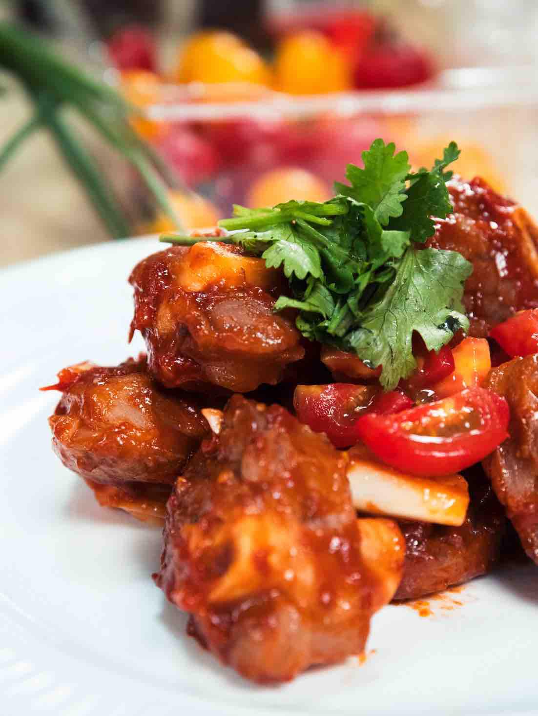 酸辣可口的番茄羊腿的做法-家常味炒菜譜