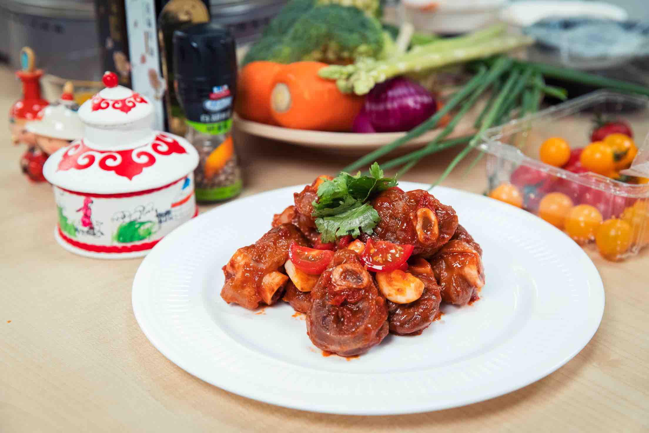 酸辣可口的番茄羊腿的做法-家常味炒菜譜