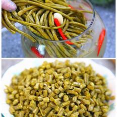 自做酸豆角----酸豆角炒雞胗的做法-酸辣味炒菜譜