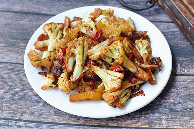 干煸花菜的做法-香辣味炒菜譜