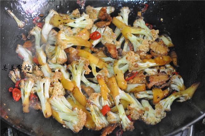 干煸花菜的做法-香辣味炒菜譜